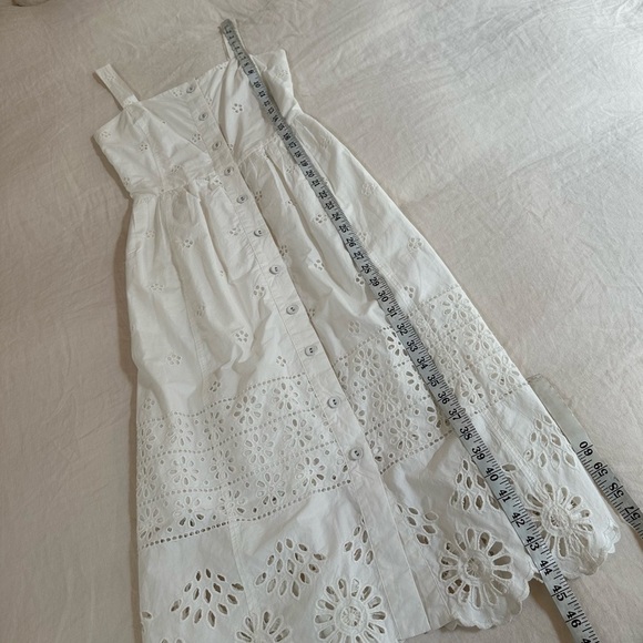 Sea New York White Eyelet Midi Dress Size 2 - Picture 12 of 12